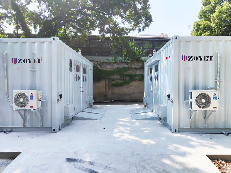 Charging Rackable Containers Weatherproof 40ft Battery Charging Container with Fire-Resistant Material