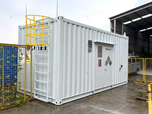 High Capacity Fireproof Outdoor Battery Storage Unit With Sump Containment For Spill Control