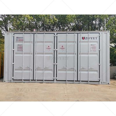 Galvanized Steel Outdoor Gas Cylinder Storage Container with Anti-leakage and Modular Design for Secure Gas Transmission