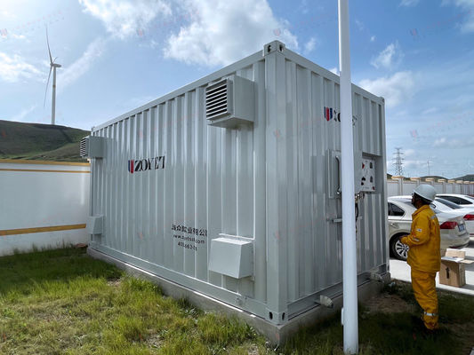 Grey 20ft Hc Solar Power Container Open Side Door Container For Energy Storage