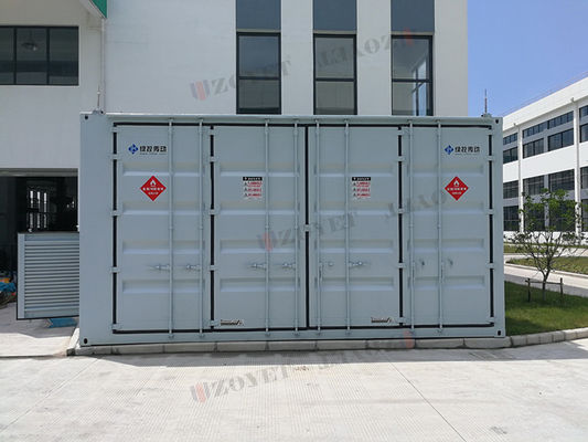 Fire Resistant Modular lithium ion battery storage containers With Climate Control