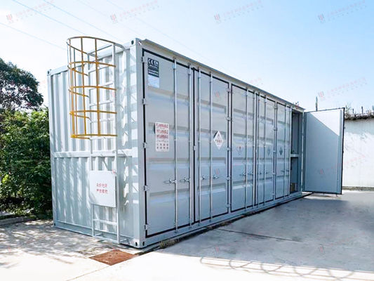 Iso Standard 20Ft Heated Bitumen Storage Tank Container With Electric Heating System